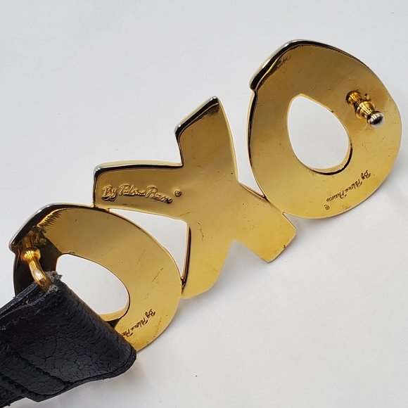 Paloma Picasso OXO Signature Black Leather Belt main image 16